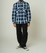 画像2: (BIG MIKE/ビッグマイク) Heavy Flannel Shirts / NVY×WHT（メンズ）M/L/XLサイズ (2)