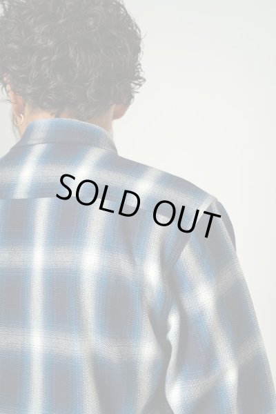 画像5: (BIG MIKE/ビッグマイク) Heavy Flannel Shirts / NVY×WHT（メンズ）M/L/XLサイズ (5)