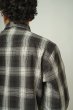 画像4: (BIG MIKE/ビッグマイク) Heavy Flannel Shirts / BLK×GRY×WHT （メンズ）M/L/XLサイズ (4)