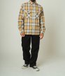 画像5: (BIG MIKE/ビッグマイク) Heavy Flannel Shirts / BGE×WHT（メンズ）M/L/XLサイズ (5)