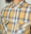 画像2: (BIG MIKE/ビッグマイク) Heavy Flannel Shirts / BGE×WHT（メンズ）M/L/XLサイズ (2)