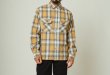 画像1: (BIG MIKE/ビッグマイク) Heavy Flannel Shirts / BGE×WHT（メンズ）M/L/XLサイズ (1)