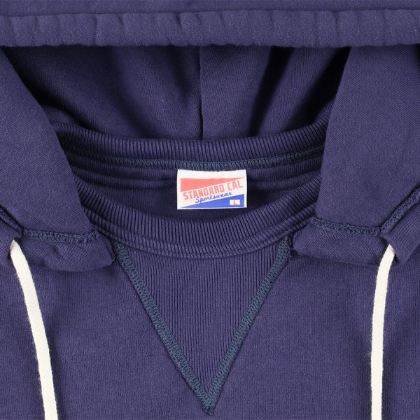 画像4:  SALE 20%OFF (スタンダードカリフォル二ア / STANDARD CALIFORNIA) SD After Hood Sweat■Navy■（メンズ）M/L/XLサイズ (4)