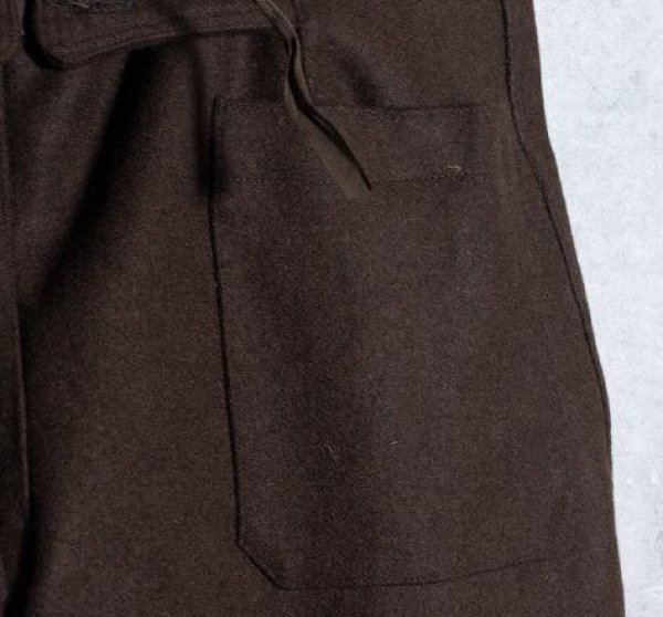 画像5: 【DEAD STOCK】Italian Army Wool Hospital pants イタリア軍 プリズナー ホスピタルパンツ ブラウン (5)