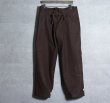 画像2: 【DEAD STOCK】Italian Army Wool Hospital pants イタリア軍 プリズナー ホスピタルパンツ ブラウン (2)