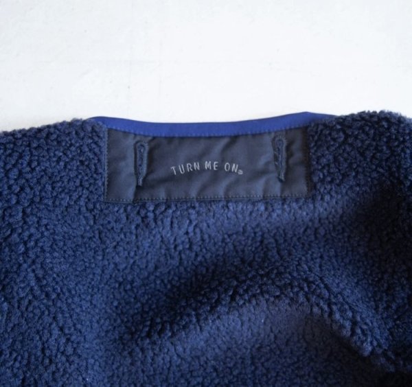 画像12:  SALE20%OFF (TURN ME ON / ターンミーオン) シープボアZIPブルゾン(NAVY)  (MENS)M/Lサイズ (12)