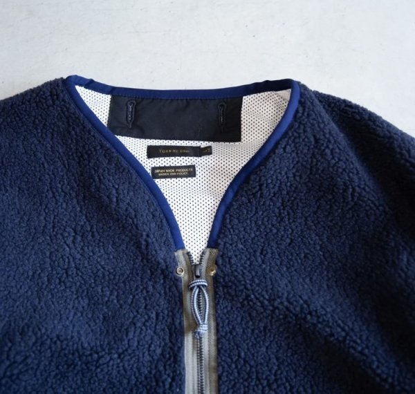 画像11:  SALE20%OFF (TURN ME ON / ターンミーオン) シープボアZIPブルゾン(NAVY)  (MENS)M/Lサイズ (11)