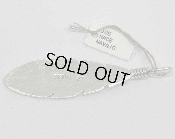 画像4: ■インディアンジュエリー■NAVAJO族(ナバホ族) Joe Mace■イーグルフェザーネックレストップ (4)