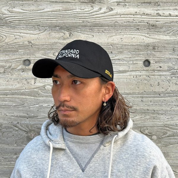 画像2:  (STANDARD CALIFORNIA/スタンダードカリフォルニア) Jeff for SD Logo Baseball Cap　ブラック (2)