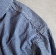 画像6: TURN ME ON（ターンミーオン) シャンブレーワークシャツ(INDIGO) (MENS)M/Lサイズ (6)