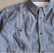 画像7: TURN ME ON（ターンミーオン) シャンブレーワークシャツ(INDIGO) (MENS)M/Lサイズ (7)