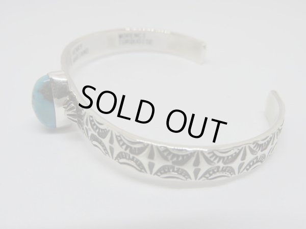 画像3: ■インディアンジュエリー■NAVAJO族（ナバホ族）■バングル Henry Mariano（NAVAJO-B-017) モレンシー ターコイズ■アリゾナ北部現地買付 (3)