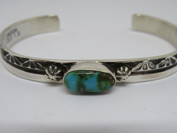 画像6: ■インディアンジュエリー■NAVAJO族（ナバホ族）■バングル Henry Mariano（NAVAJO-B-018) ソノランゴールドターコイズ ■アリゾナ北部現地買付 (6)