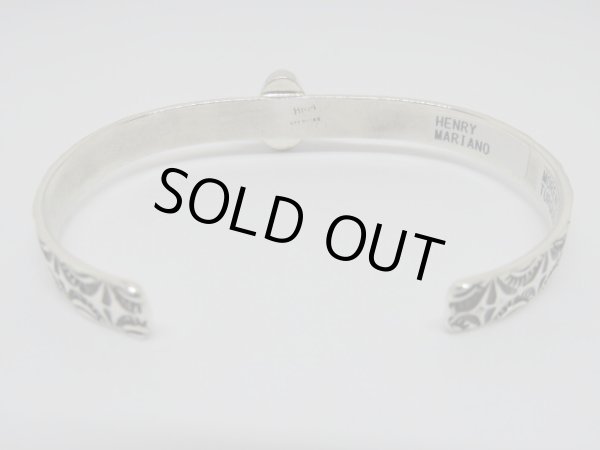 画像4: ■インディアンジュエリー■NAVAJO族（ナバホ族）■バングル Henry Mariano（NAVAJO-B-017) モレンシー ターコイズ■アリゾナ北部現地買付 (4)