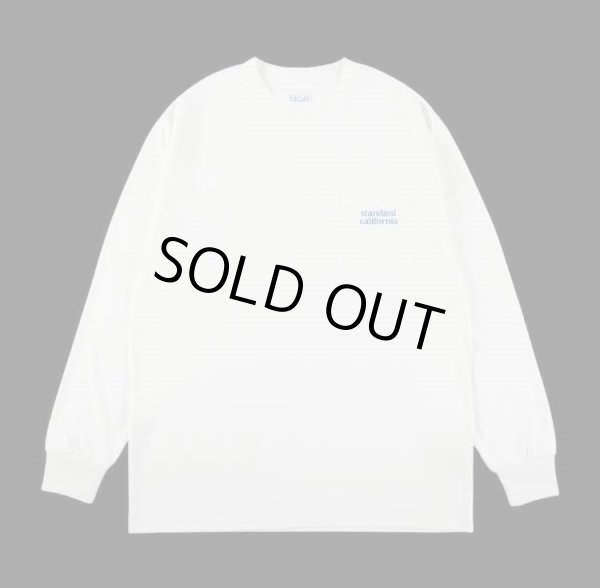 画像1: (STANDARD CALIFORNIA/スタンダードカリフォルニア) SD Tech Dry Active Logo Pocket Long Sleeve T■White■（メンズ）M/Lサイズ (1)