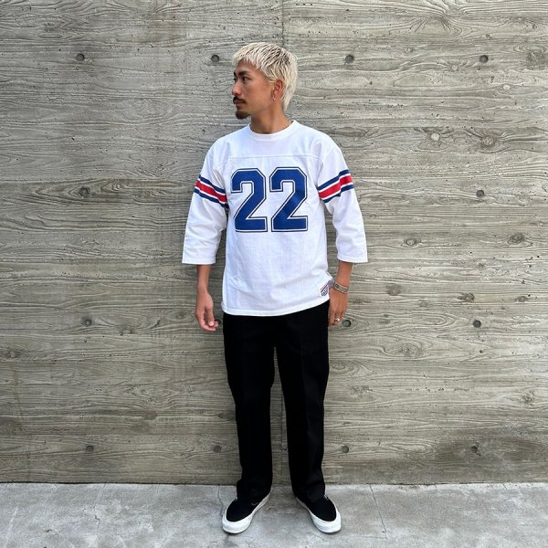 画像2: (STANDARD CALIFORNIA/スタンダードカリフォルニア) SD Heavyweight Football Logo T■White■（メンズ）M/L/XLサイズ (2)