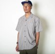 画像3: TURN ME ON（ターンミーオン) ストライプオープンカラーシャツ(BLACK) (MENS)M/Lサイズ (3)