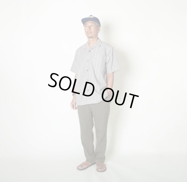 画像5: TURN ME ON（ターンミーオン) ストライプオープンカラーシャツ(BLACK) (MENS)M/Lサイズ (5)