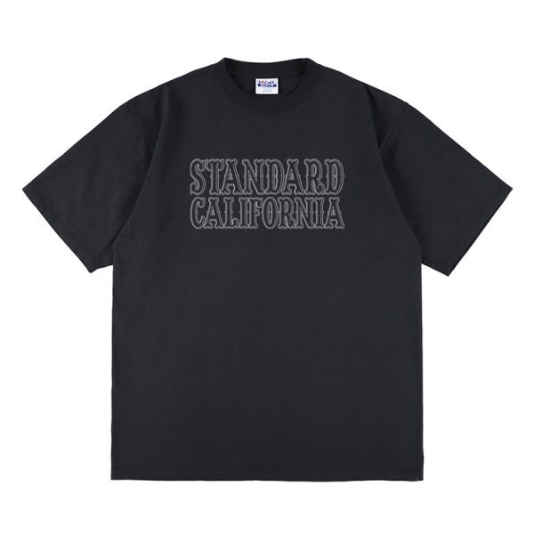 画像1:  (STANDARD CALIFORNIA/スタンダードカリフォルニア) SD Heavyweight Basic Logo T■Black■（メンズ）S/M/L/XLサイズ (1)