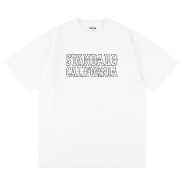 画像1:  (STANDARD CALIFORNIA/スタンダードカリフォルニア) SD Heavyweight Basic Logo T■White■（メンズ）S/M/L/XLサイズ (1)