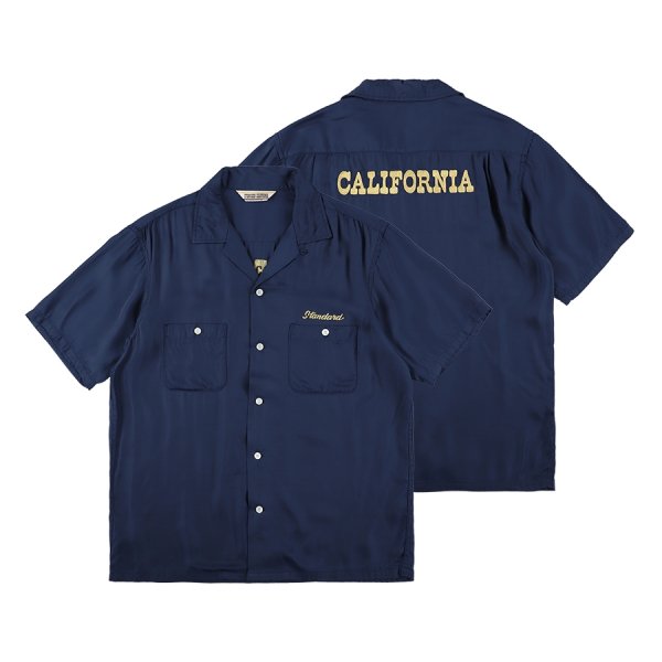 画像1:  (STANDARD CALIFORNIA/スタンダードカリフォルニア) SD Bowling Shirt　Navy（メンズ）M/Lサイズ (1)