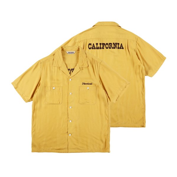 画像1:  (STANDARD CALIFORNIA/スタンダードカリフォルニア) SD Bowling Shirt　Yellow（メンズ）M/Lサイズ (1)