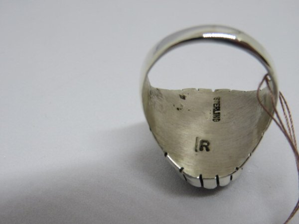 画像5: ■インディアンジュエリー■NAVAJO族（ナバホ族）Ray Jack ■指輪 リング（NAVAJO-R-033)■オニキス■21号■ハンドメイド■アリゾナ北部現地買付■送料無料 (5)