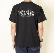 画像1: TURN ME ON（ターンミーオン) TEAM CREW水陸両用 S/S TEE(BLACK)  (BLACK) (MENS)M/L/XLサイズ (1)