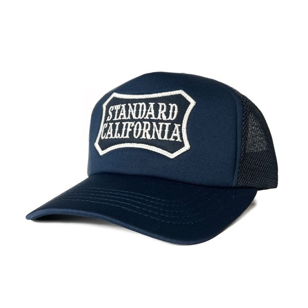 画像1:  (STANDARD CALIFORNIA/スタンダードカリフォルニア) SD Basic Logo Patch Mesh Cap　ネイビー (1)