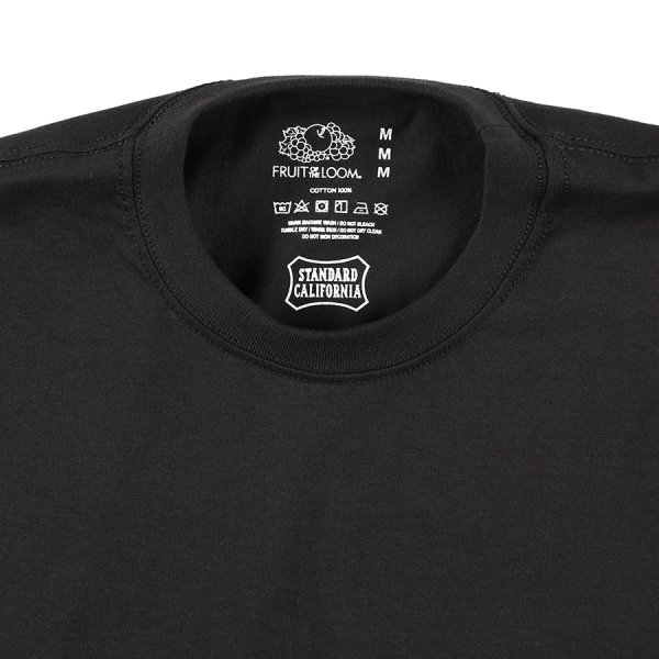 画像5:  (STANDARD CALIFORNIA/スタンダードカリフォルニア) Fruit of the Loom × SD 2Pack T　ブラック（メンズ）M/L/XLサイズ (5)