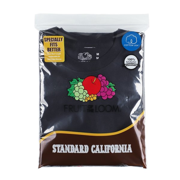 画像6:  (STANDARD CALIFORNIA/スタンダードカリフォルニア) Fruit of the Loom × SD 2Pack T　ブラック（メンズ）M/L/XLサイズ (6)