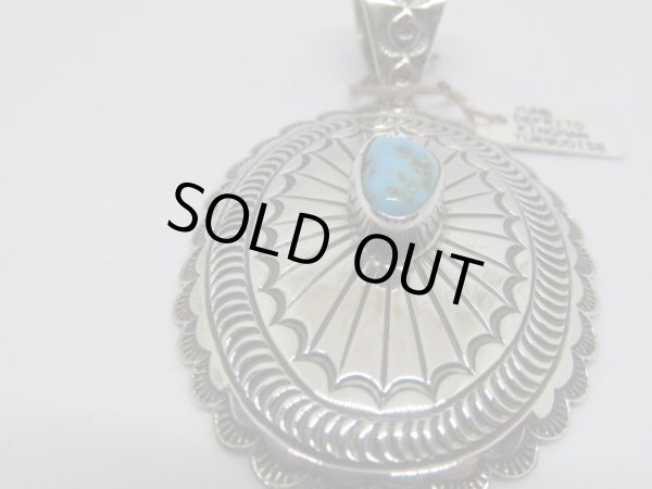 画像3: ■インディアンジュエリー■NAVAJO族（ナバホ族）JUNE DEFRITO■ネックレストップ（NAVAJO-N-015)キングマンターコイズ■アリゾナ北部現地買付 (3)