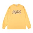 画像1: (STANDARD CALIFORNIA/スタンダードカリフォルニア) SD Heavyweight Modern Twist Signs Logo Long Sleeve T■Yellow■（メンズ）S/M/L/XLサイズ (1)