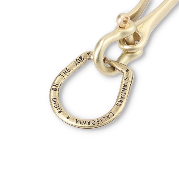 画像2: (STANDARD CALIFORNIA/スタンダードカリフォルニア) Button Works / SD Fishhook Shackle Key (Brass) (2)