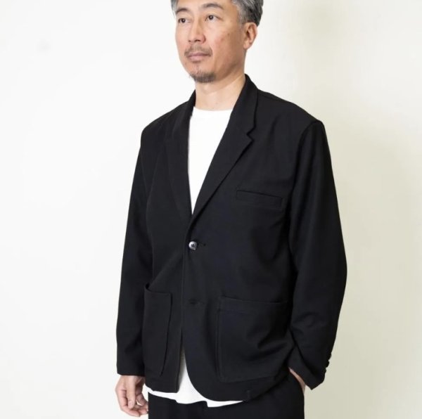 画像2:  (TURN ME ON / ターンミーオン) サーモライト 新型ストレッチテーラードJKT (BLACK) (MENS)M/Lサイズ (2)