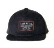 画像1: TURN ME ON（ターンミーオン)　コーデュロイワッペンCAP (BLACK) (1)