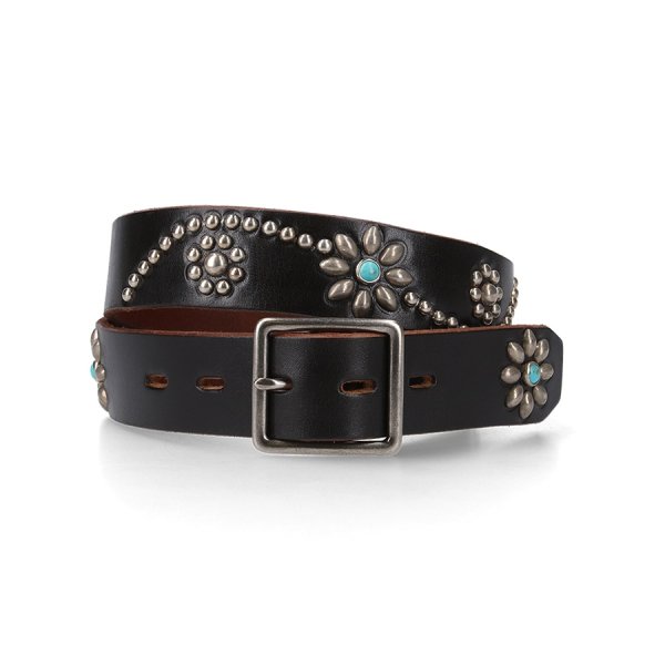 画像1: HTC Belt #25 Turquoise 1.25 W/End　ブラック (1)