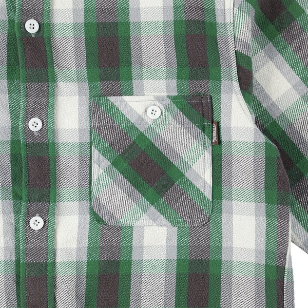 画像4:  (STANDARD CALIFORNIA/スタンダードカリフォルニア) SD Heavy Flannel Check Shirt　Green（メンズ）M/Lサイズ (4)