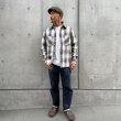 画像2:  (STANDARD CALIFORNIA/スタンダードカリフォルニア) SD Heavy Flannel Check Shirt　Charcoal（メンズ）M/Lサイズ (2)