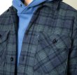 画像3:  (TURN ME ON / ターンミーオン) チェックネル×キルティングJKT(BLUE) (MENS)M/Lサイズ (3)