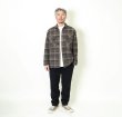 画像6:  (TURN ME ON / ターンミーオン) チェックネル×キルティングJKT(BROWN) (MENS)M/Lサイズ (6)