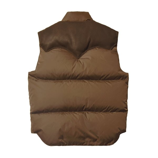 画像2: （STANDARD CALIFORNIA/スタンダードカリフォルニア）Rocky Mountain Featherbed / SD Down Vest　(Brown)（メンズ）40/42/44サイズ (2)