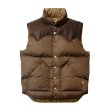 画像1: （STANDARD CALIFORNIA/スタンダードカリフォルニア）Rocky Mountain Featherbed / SD Down Vest　(Brown)（メンズ）40/42/44サイズ (1)
