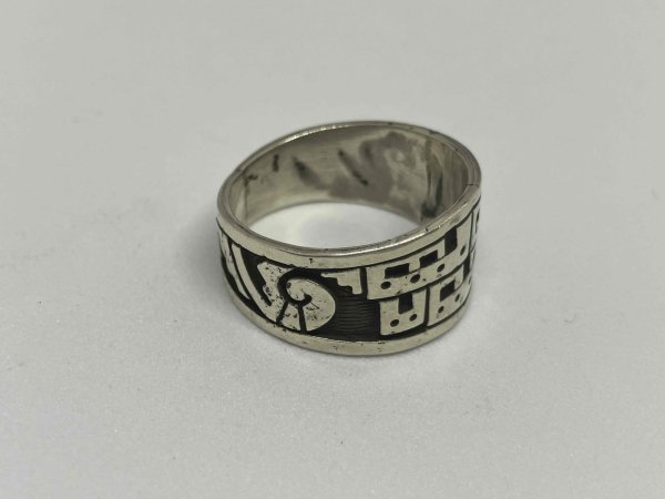 画像2: ■インディアンジュエリー■HOPI族（ホピ族）■指輪 リング（HOPI-R-010) ■21号■ハンドメイド■アリゾナ北部現地買付 (2)