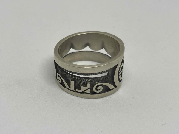 画像2: ■インディアンジュエリー■HOPI族（ホピ族）Lucion Koinva■指輪 リング（HOPI-R-014) ■15号■アリゾナ北部現地買付 (2)