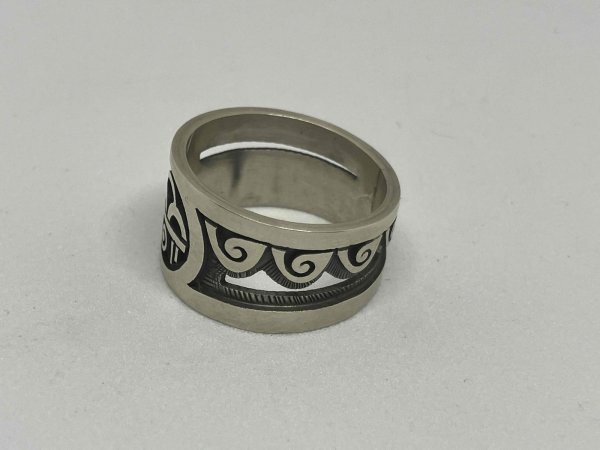 画像3: ■インディアンジュエリー■HOPI族（ホピ族）Lucion Koinva■指輪 リング（HOPI-R-014) ■15号■アリゾナ北部現地買付 (3)