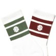 画像2: (STANDARD CALIFORNIA/スタンダードカリフォルニア) SD Sports Socks-2P (Olive、Burgundy ) (2)