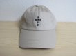 画像1: (DOGTOWN/ドッグタウン) Cross logo low twill cap　ベージュ (1)